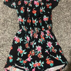 Elegant Floral Black Jumpsuit